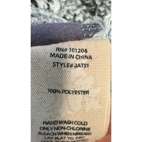 Soft Surroundings Womens Sherpa Pullover Jacket Medium Gray Pockets - Picture 6 of 12